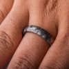 Nightfall Ring or Wedding Band in Guri Bori Pattern